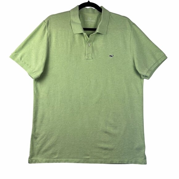 Vineyard Vines Other - Vineyard Vines Slim Fit Mens Polo Shirt Light Green Sz L Golf Short Sleeve Polo
